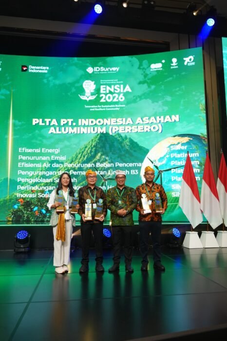 PLTA Inalum Terima 8 Anugerah Dari Ensia, Perkuat Praktik Industri Berkelanjutan